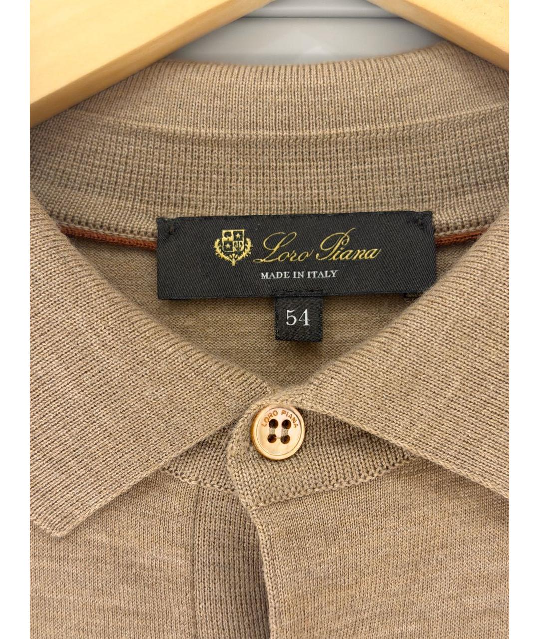 LORO PIANA Коричневый шерстяной джемпер / свитер, фото 4