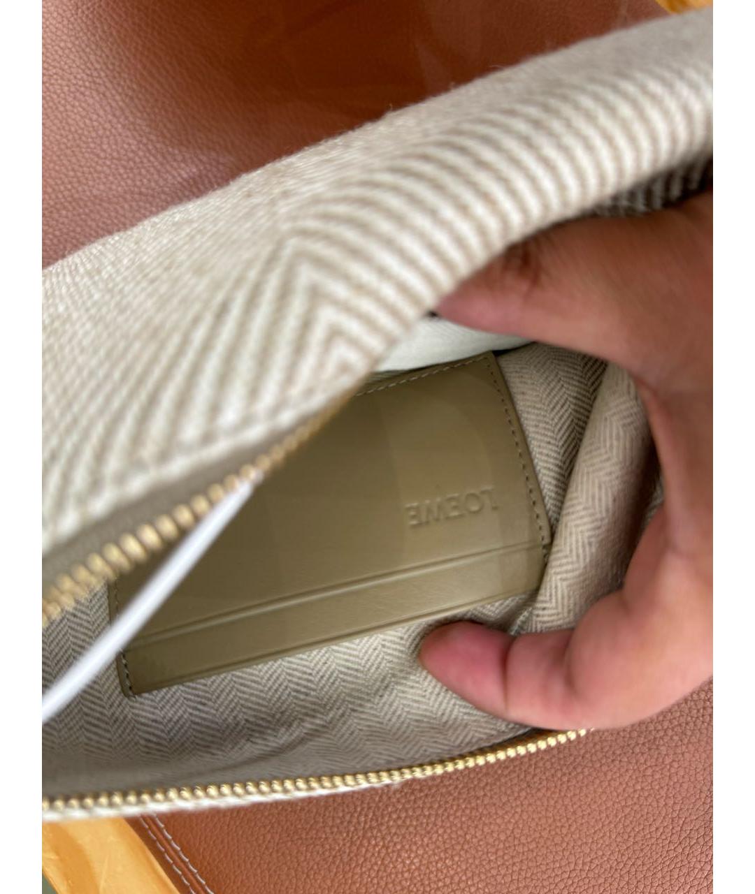 LOEWE Бежевая косметичка, фото 3