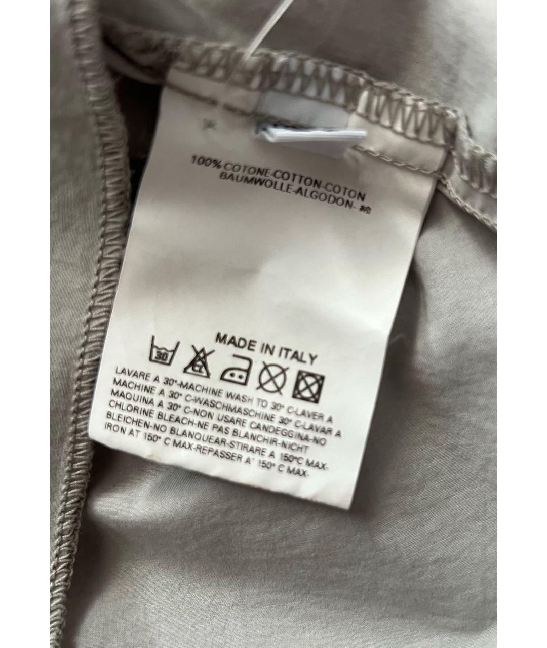 MM6 MAISON MARGIELA Серая хлопковая майка, фото 4