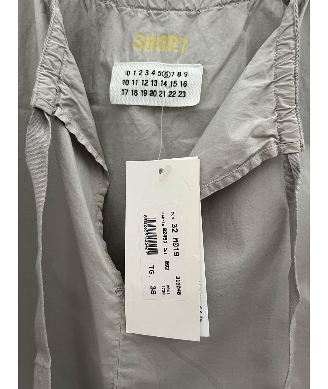 MM6 MAISON MARGIELA Серая хлопковая майка, фото 3
