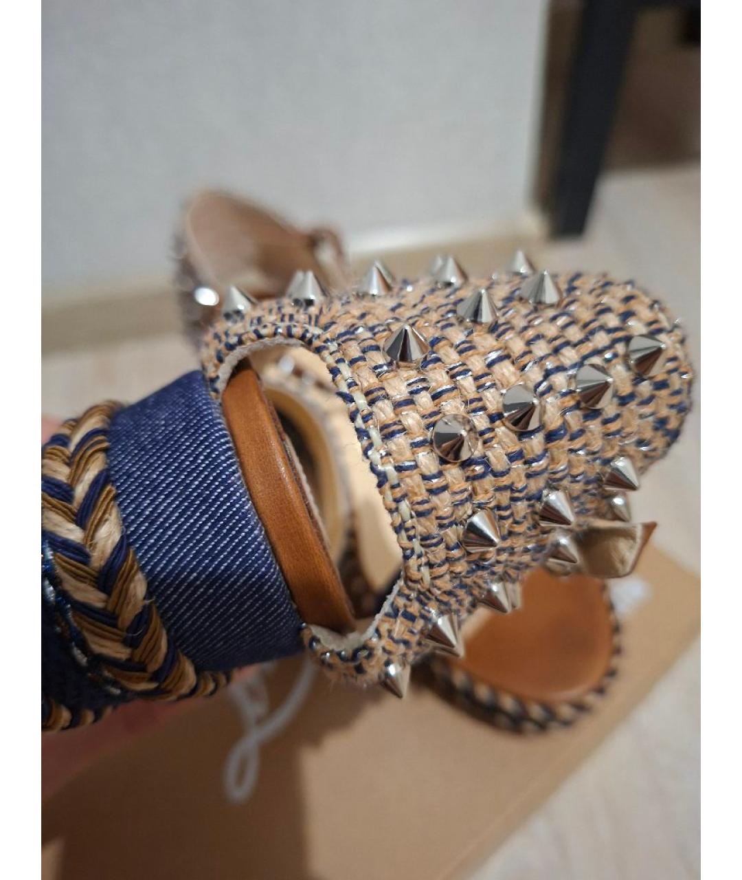 CHRISTIAN LOUBOUTIN Мульти босоножки, фото 6