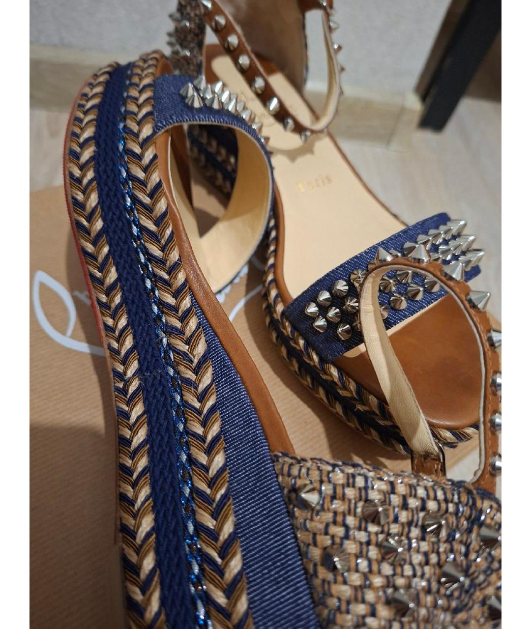 CHRISTIAN LOUBOUTIN Мульти босоножки, фото 7