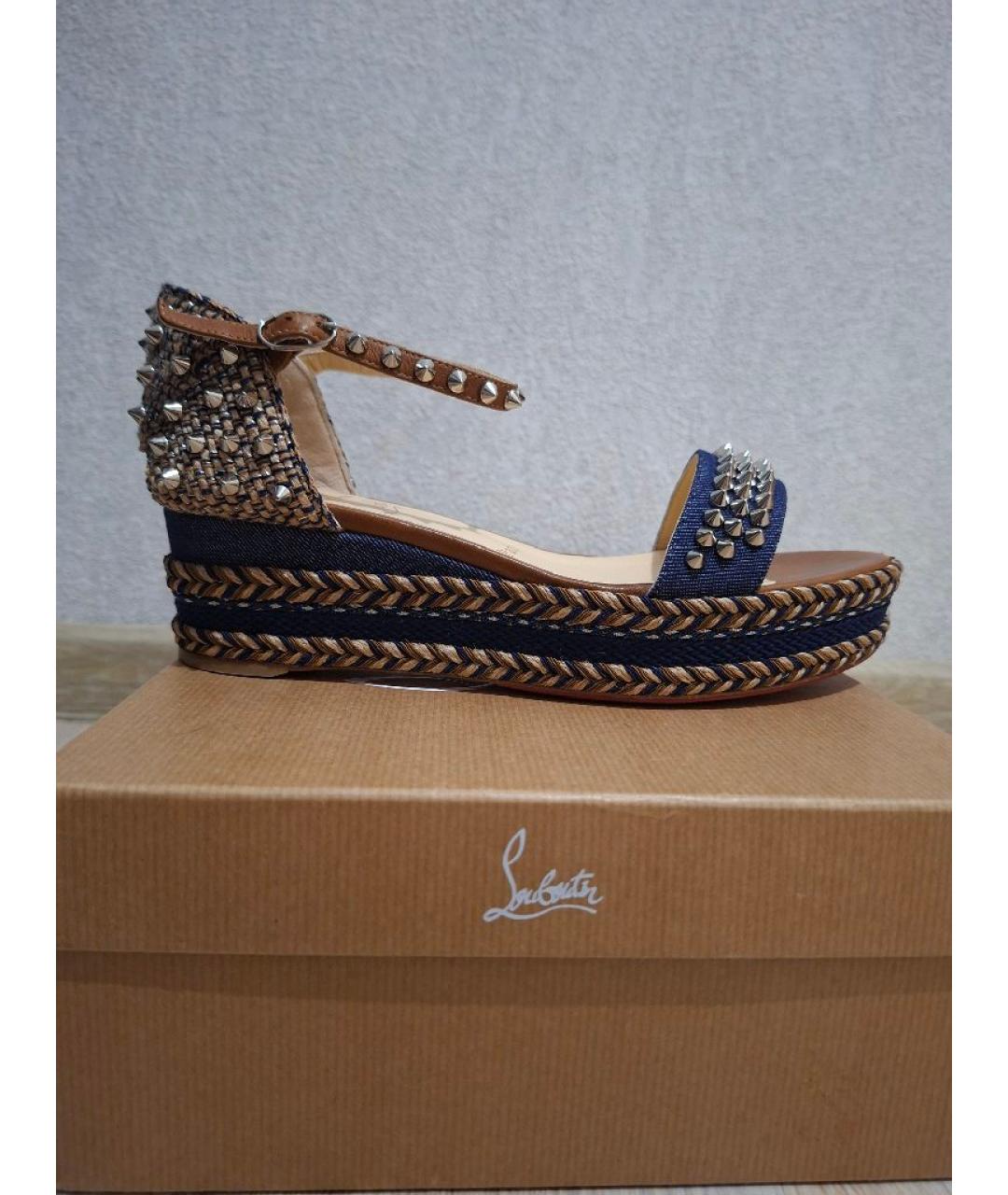 CHRISTIAN LOUBOUTIN Мульти босоножки, фото 10