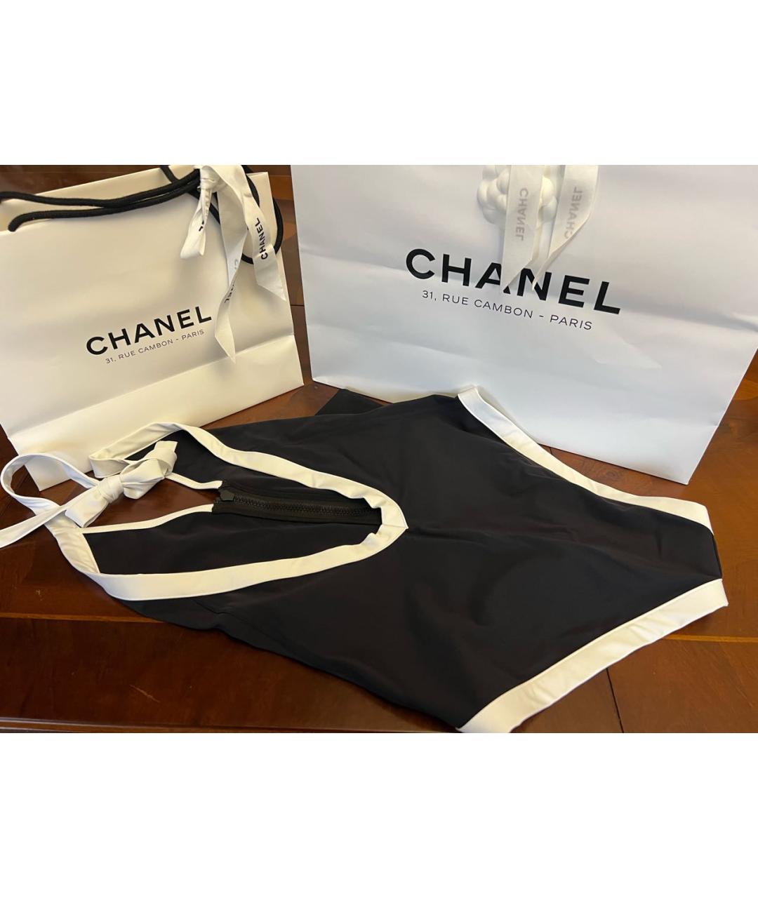 CHANEL Черный полиамидовый купальник, фото 3