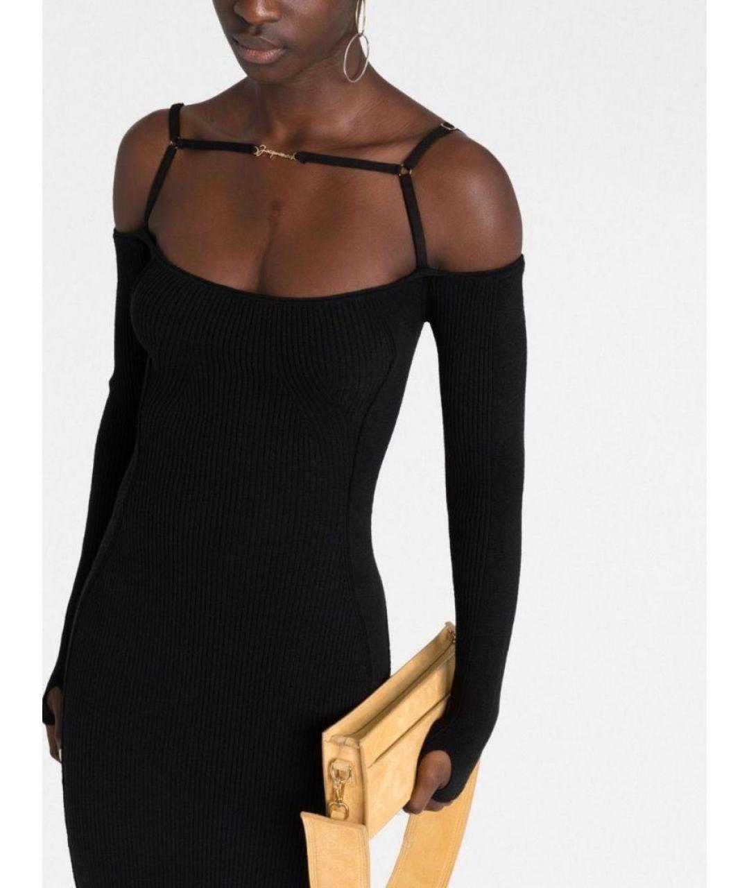 JACQUEMUS Черное коктейльное платье, фото 2