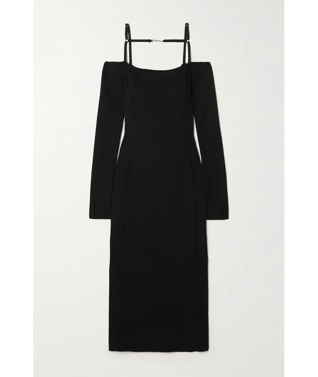 JACQUEMUS Черное коктейльное платье, фото 3