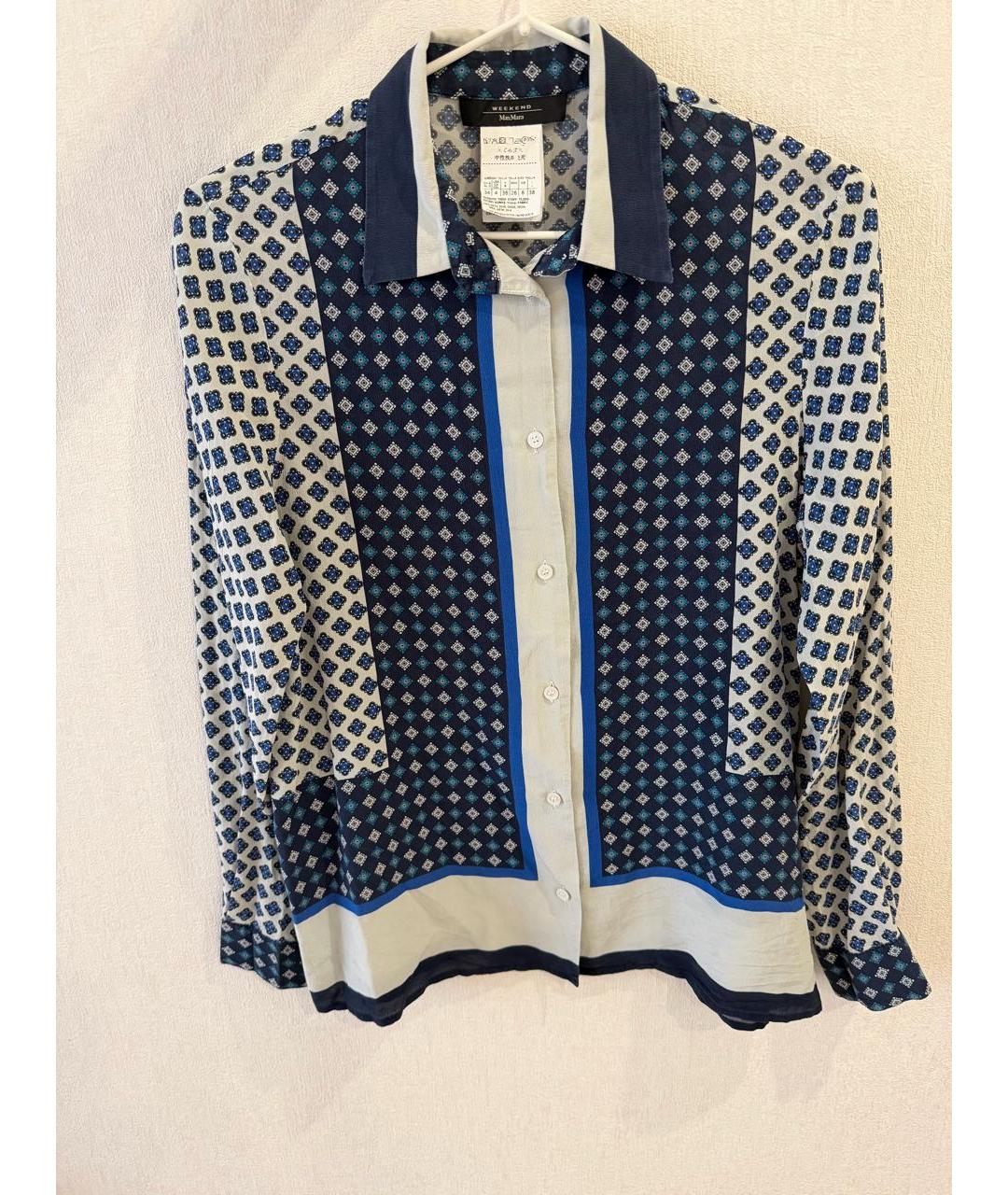 WEEKEND MAX MARA Мульти шелковая блузы, фото 4