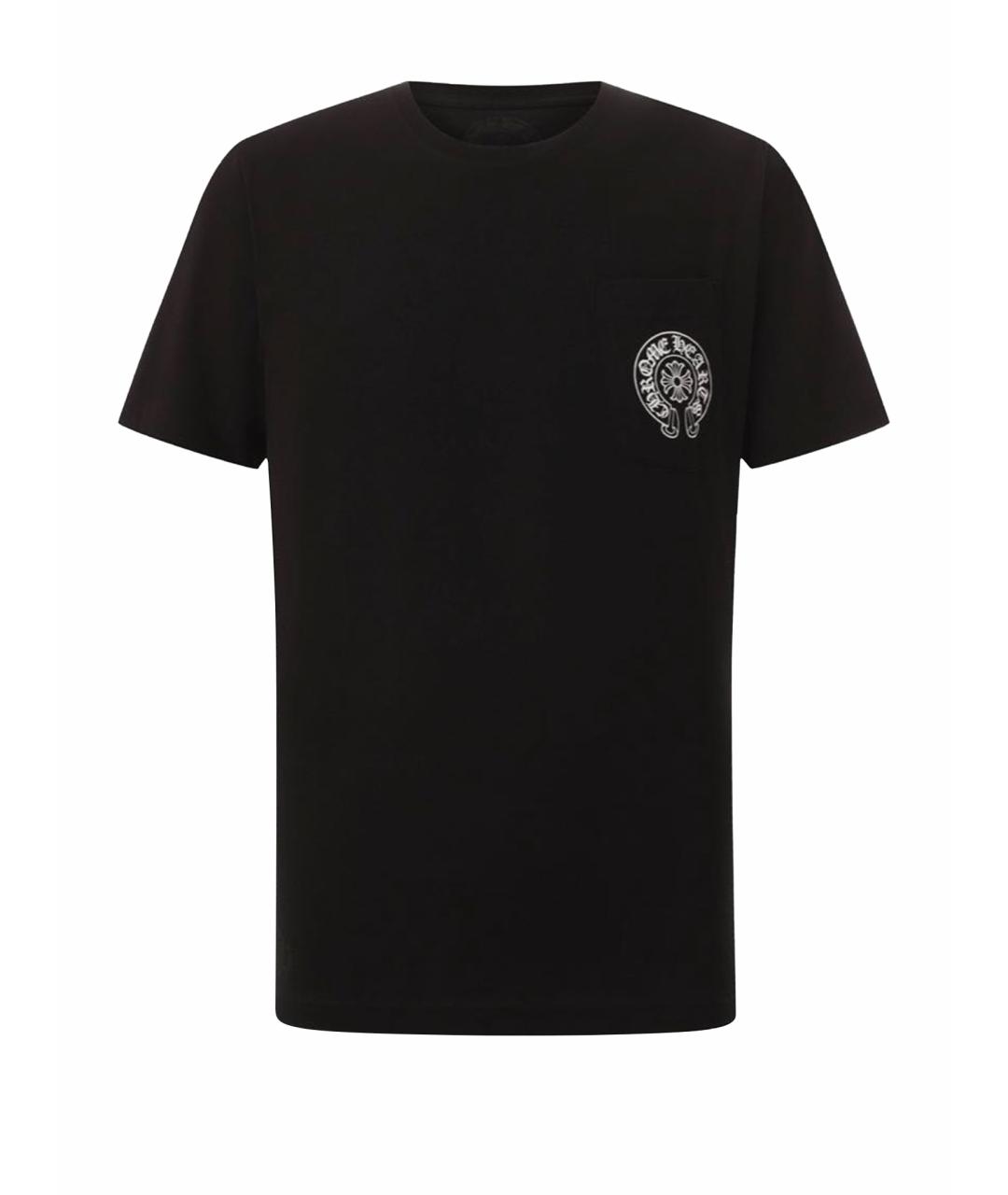 CHROME HEARTS Черная хлопковая футболка, фото 6