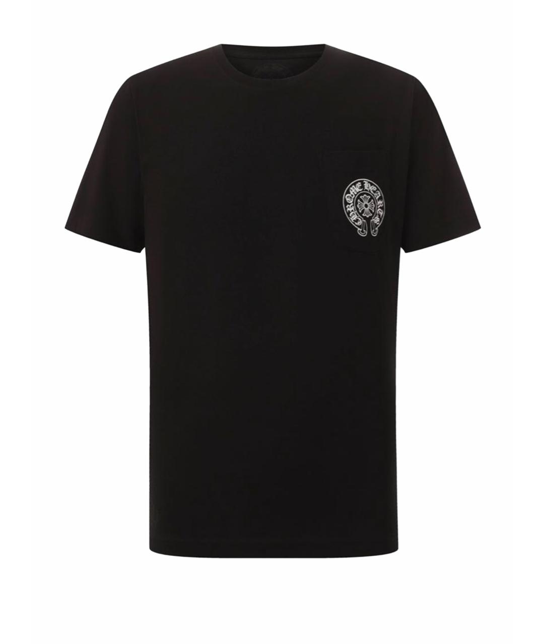 CHROME HEARTS Черная хлопковая футболка, фото 1