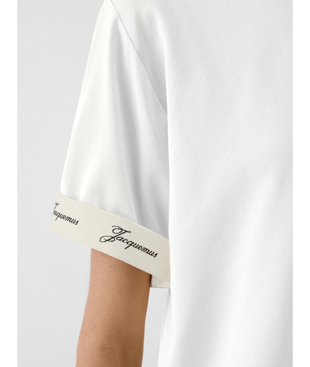 JACQUEMUS Белая футболка, фото 3