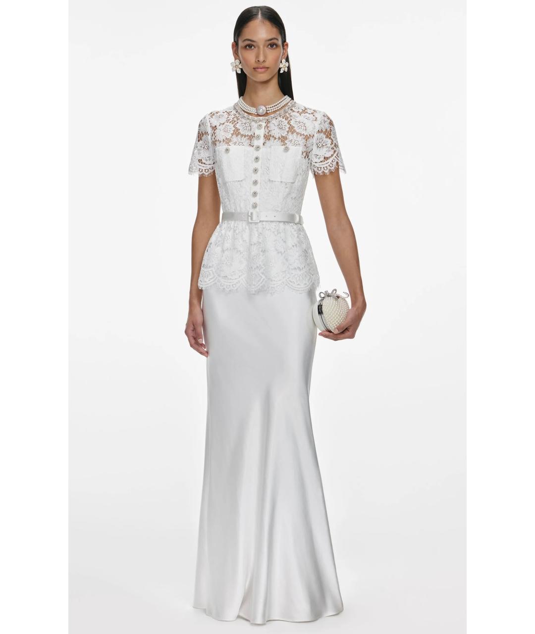 SELF-PORTRAIT Белое вечернее платье, фото 3
