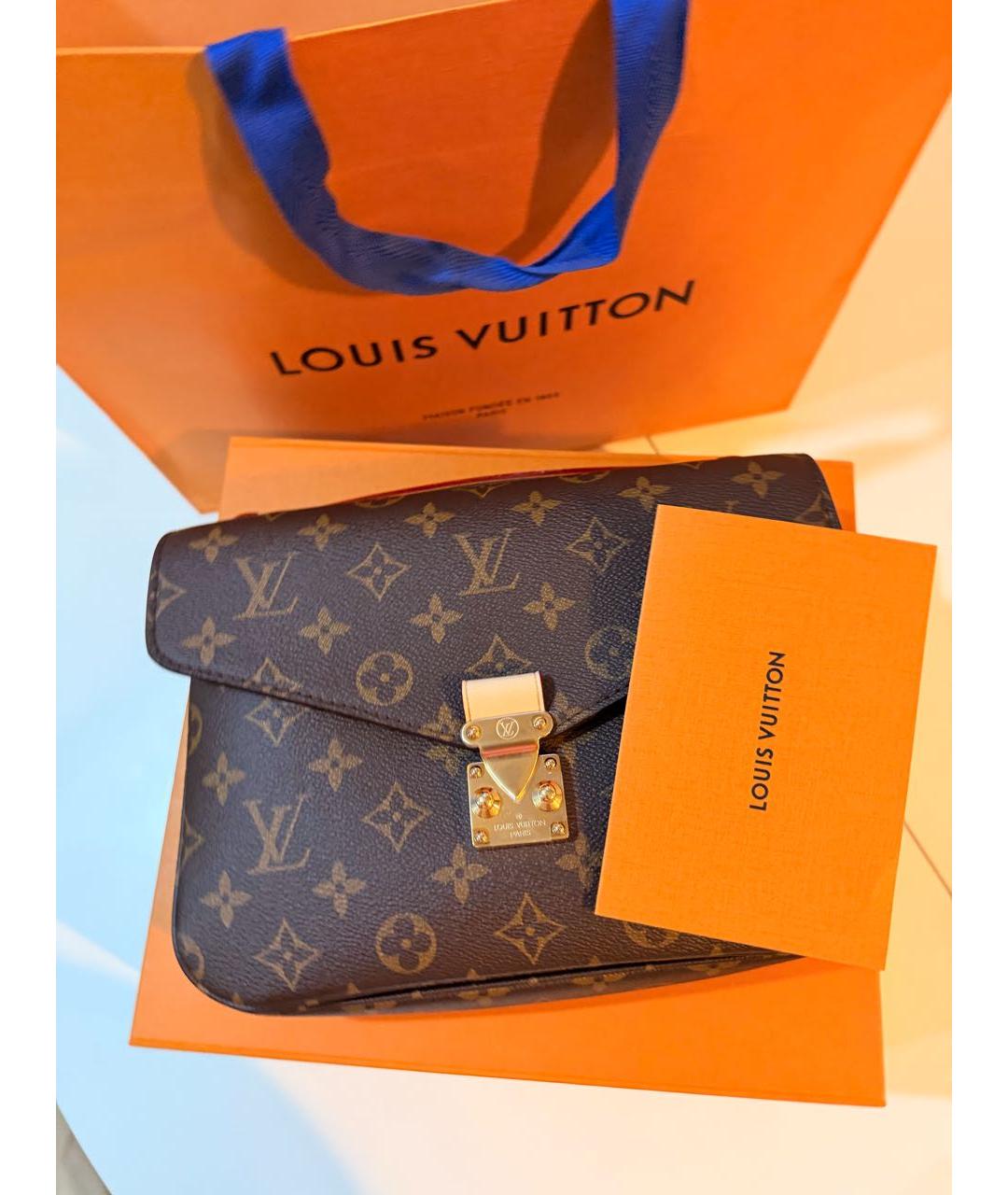 LOUIS VUITTON Коричневая сумка через плечо, фото 7