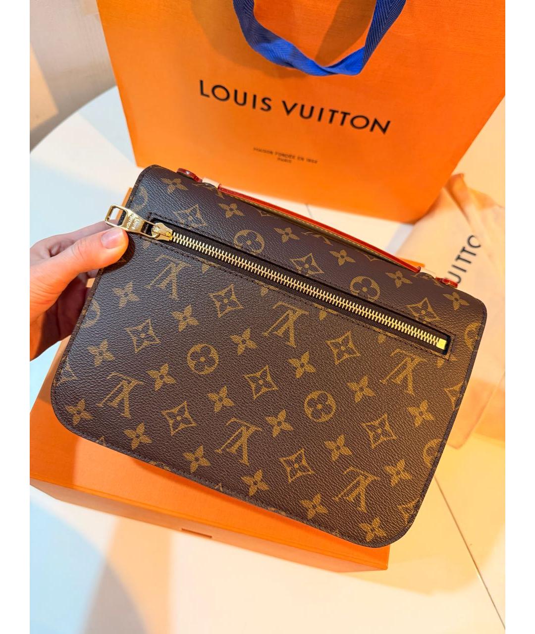 LOUIS VUITTON Коричневая сумка через плечо, фото 2