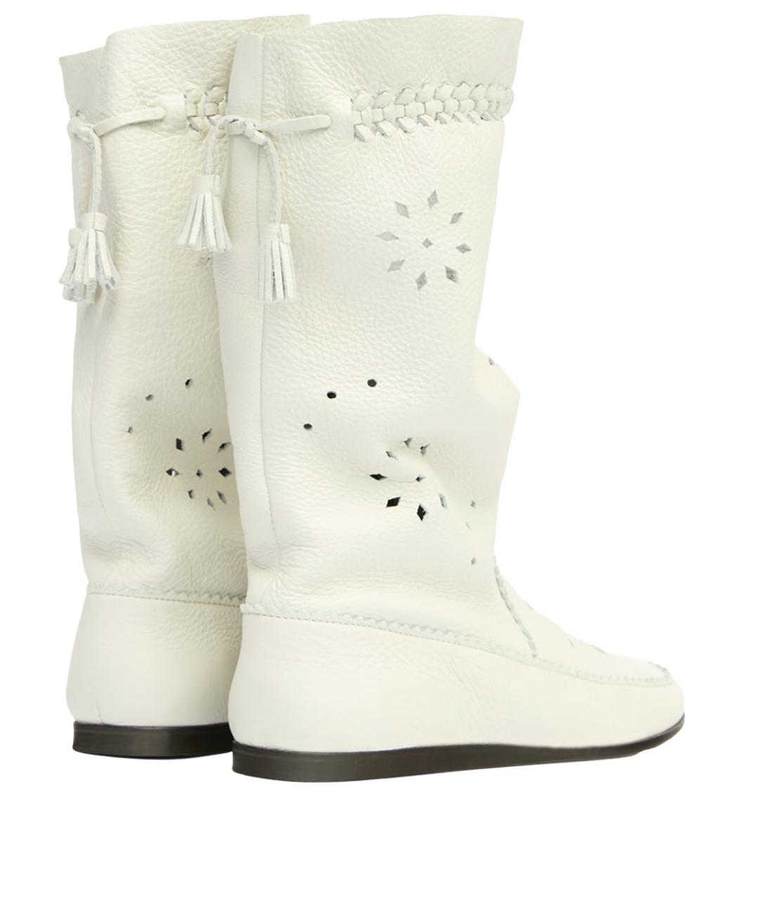 ISABEL MARANT Белые кожаные ботинки, фото 3