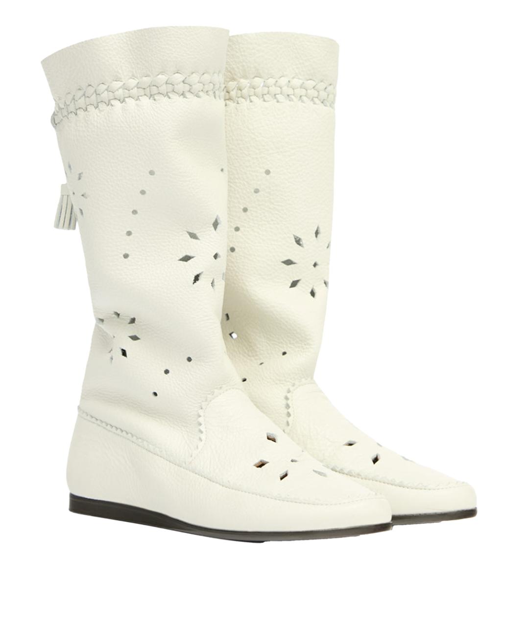 ISABEL MARANT Белые кожаные ботинки, фото 2