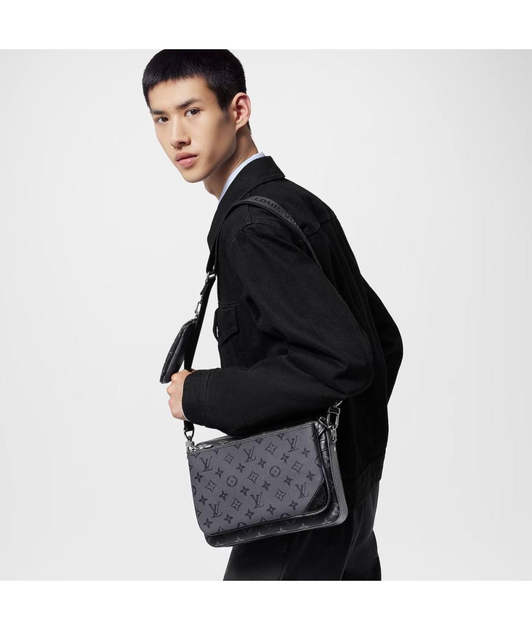 LOUIS VUITTON Серая сумка на плечо, фото 4