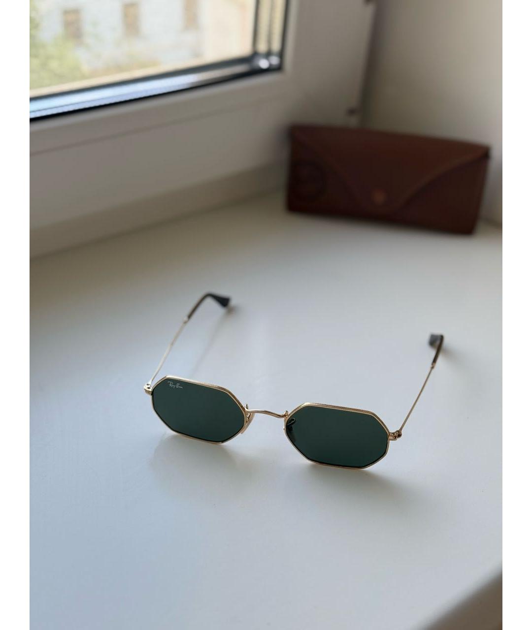 RAY BAN Металлические солнцезащитные очки, фото 4