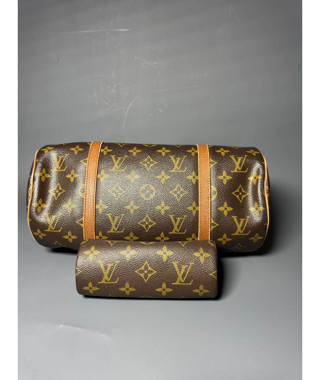 LOUIS VUITTON Коричневая сумка с короткими ручками, фото 3