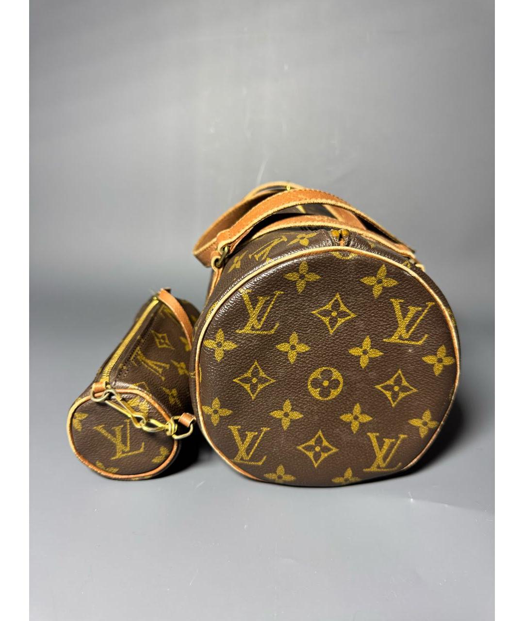 LOUIS VUITTON Коричневая сумка с короткими ручками, фото 5