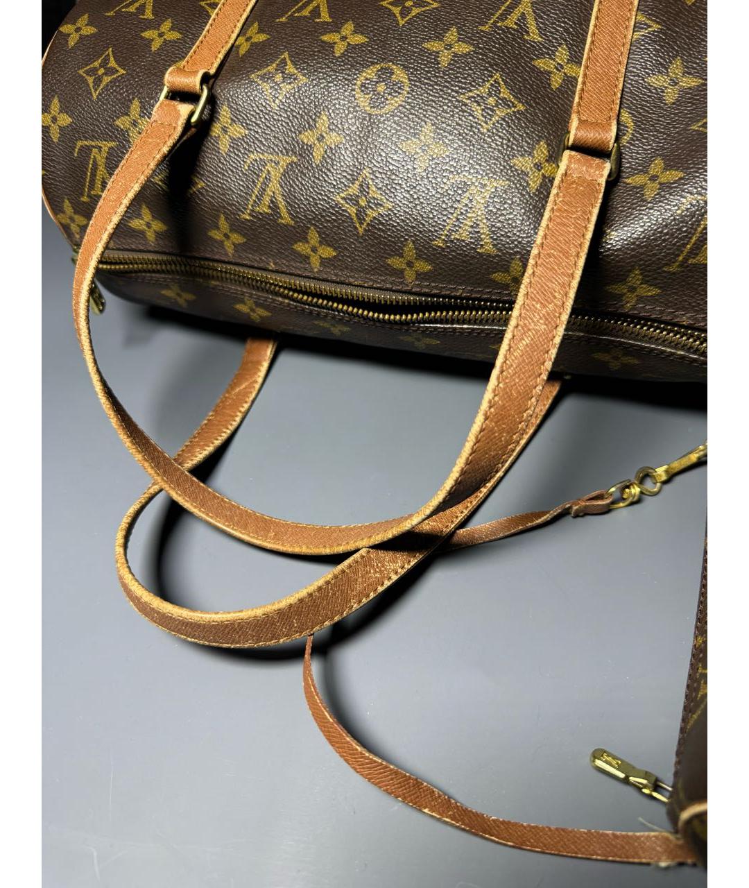 LOUIS VUITTON Коричневая сумка с короткими ручками, фото 7