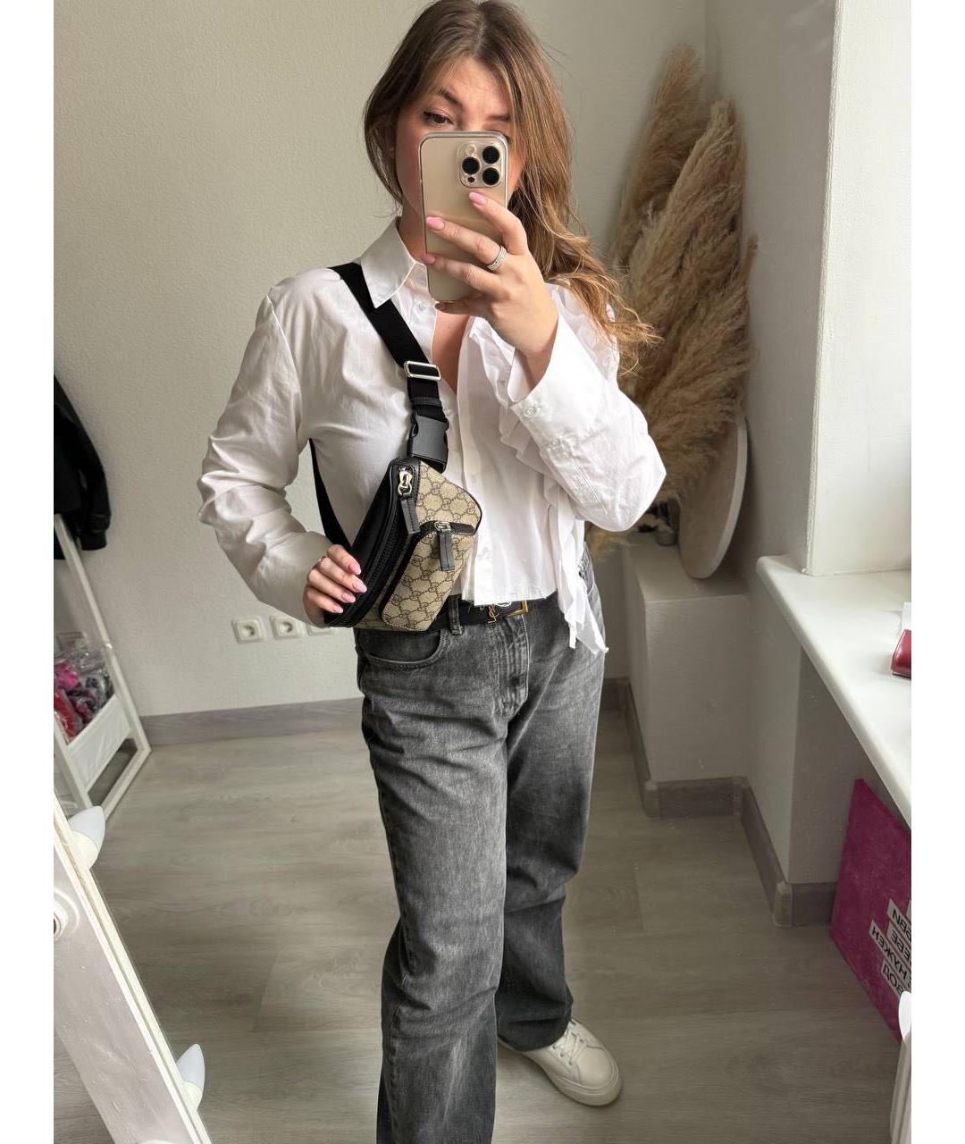 GUCCI Бежевая поясная сумка, фото 7