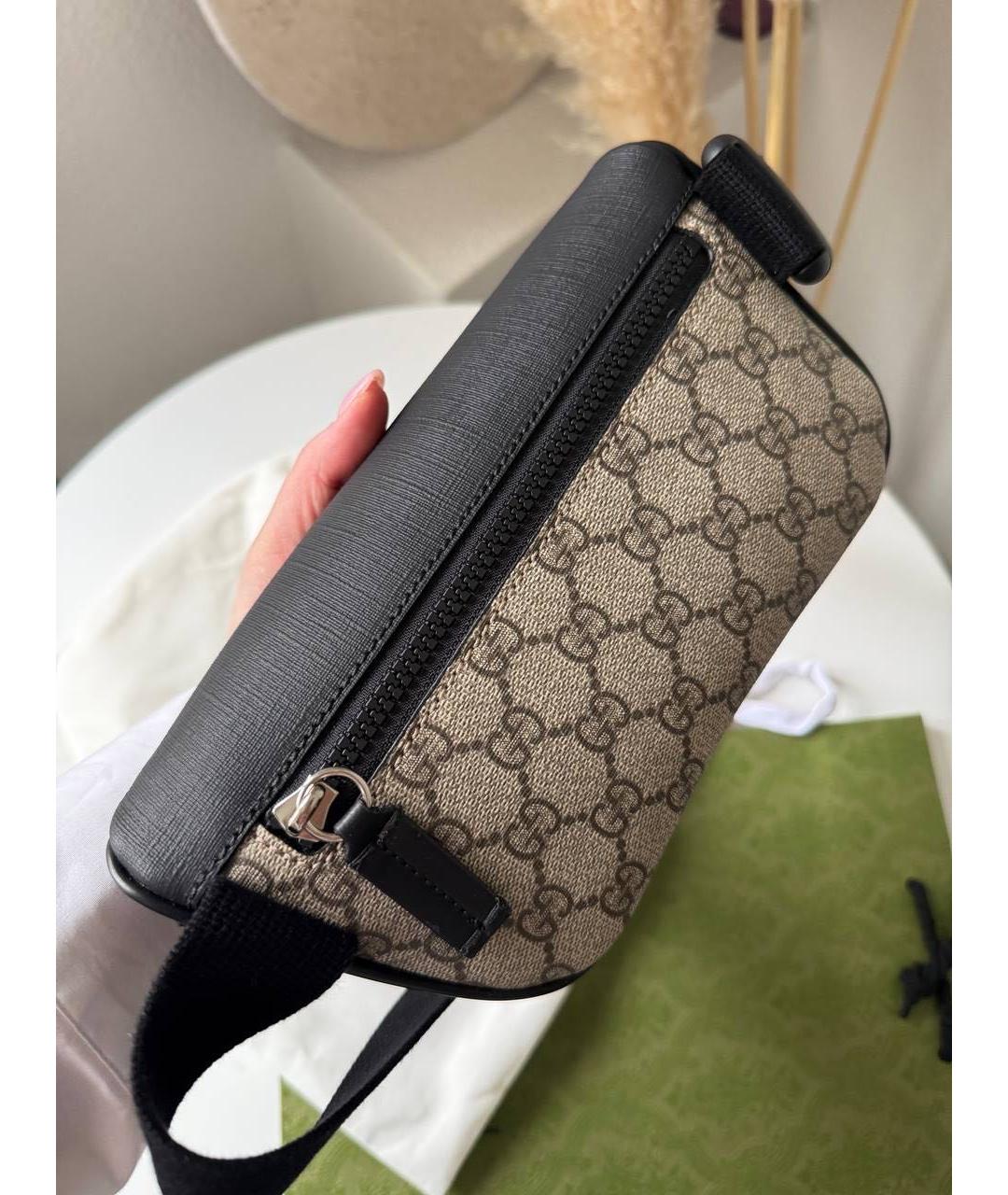 GUCCI Бежевая поясная сумка, фото 5