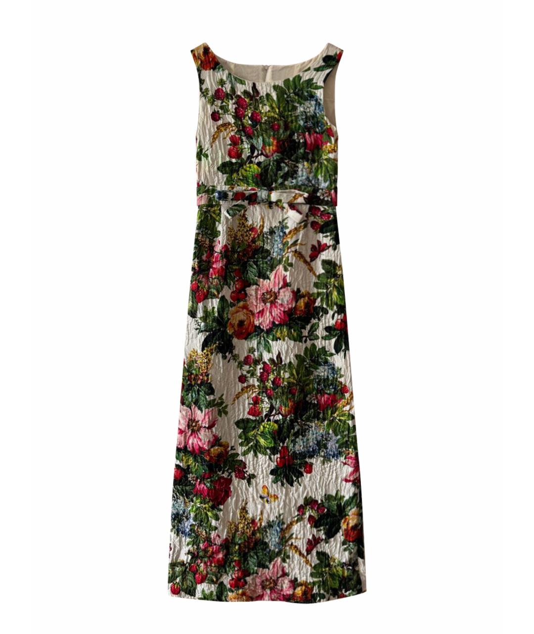 DOLCE&GABBANA Мульти хлопковое повседневное платье, фото 1