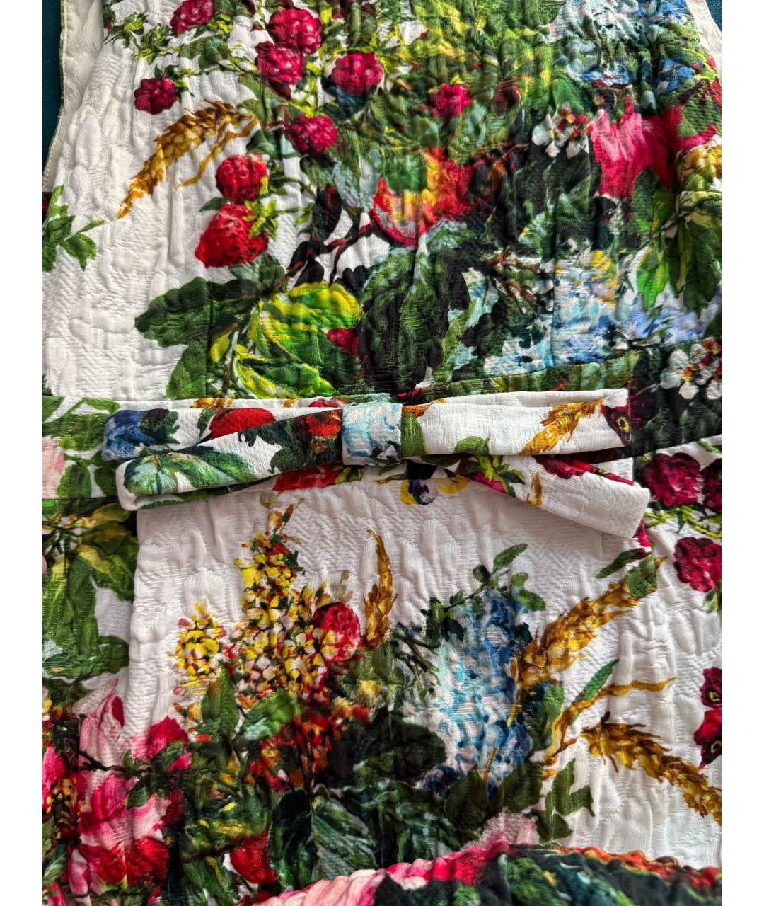 DOLCE&GABBANA Мульти хлопковое повседневное платье, фото 6