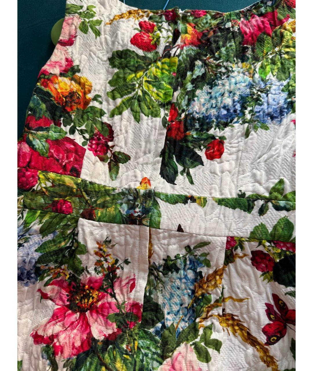 DOLCE&GABBANA Мульти хлопковое повседневное платье, фото 5