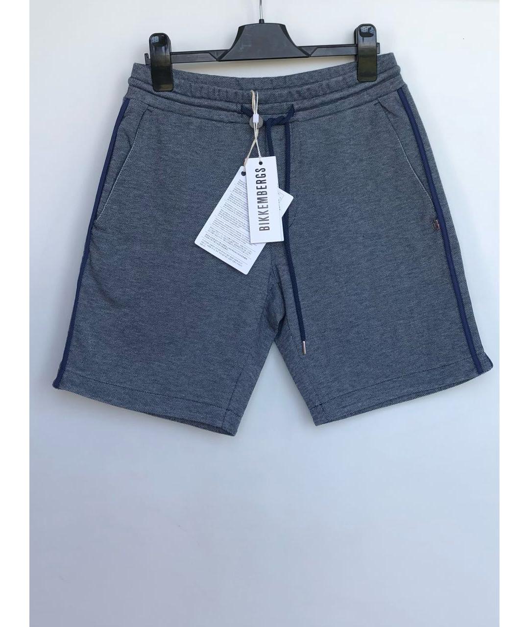 BIKKEMBERGS Синие хлопковые шорты, фото 5