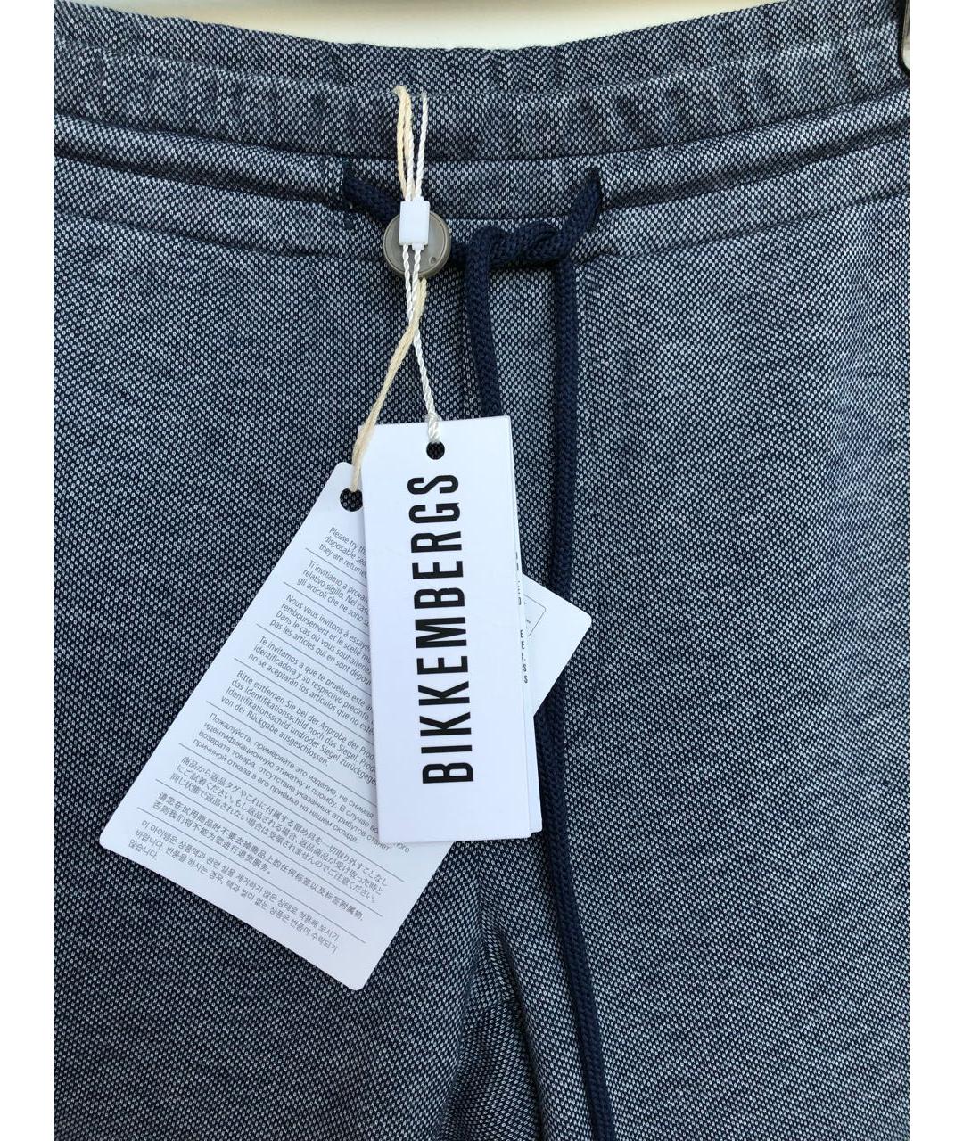 BIKKEMBERGS Синие хлопковые шорты, фото 3