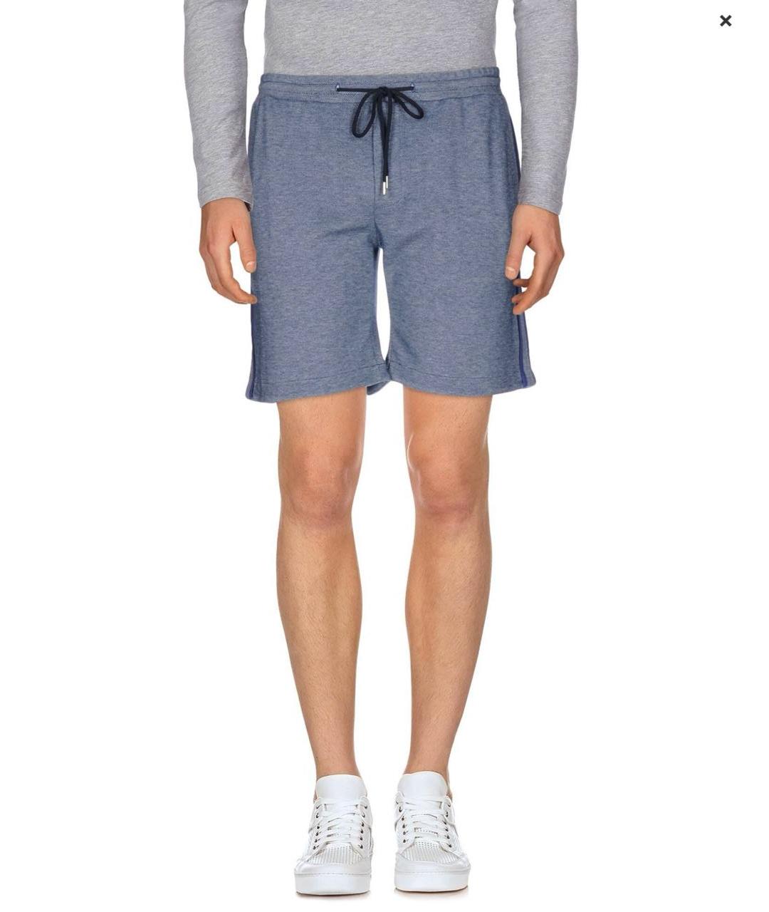 BIKKEMBERGS Синие хлопковые шорты, фото 7