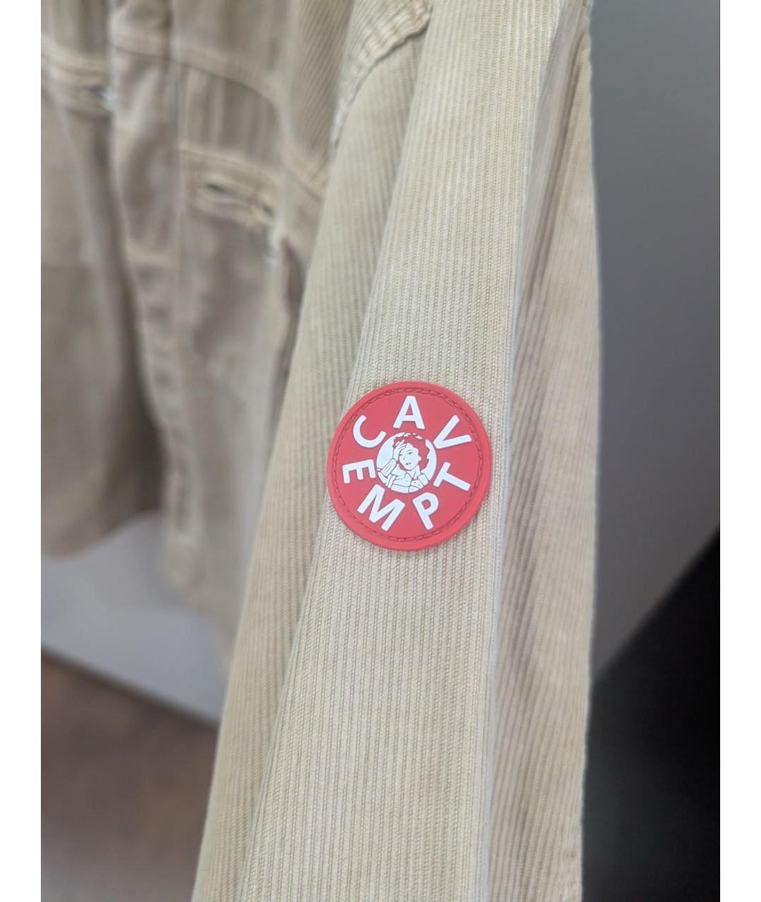 CAV EMPT Бежевая хлопковая кэжуал рубашка, фото 2