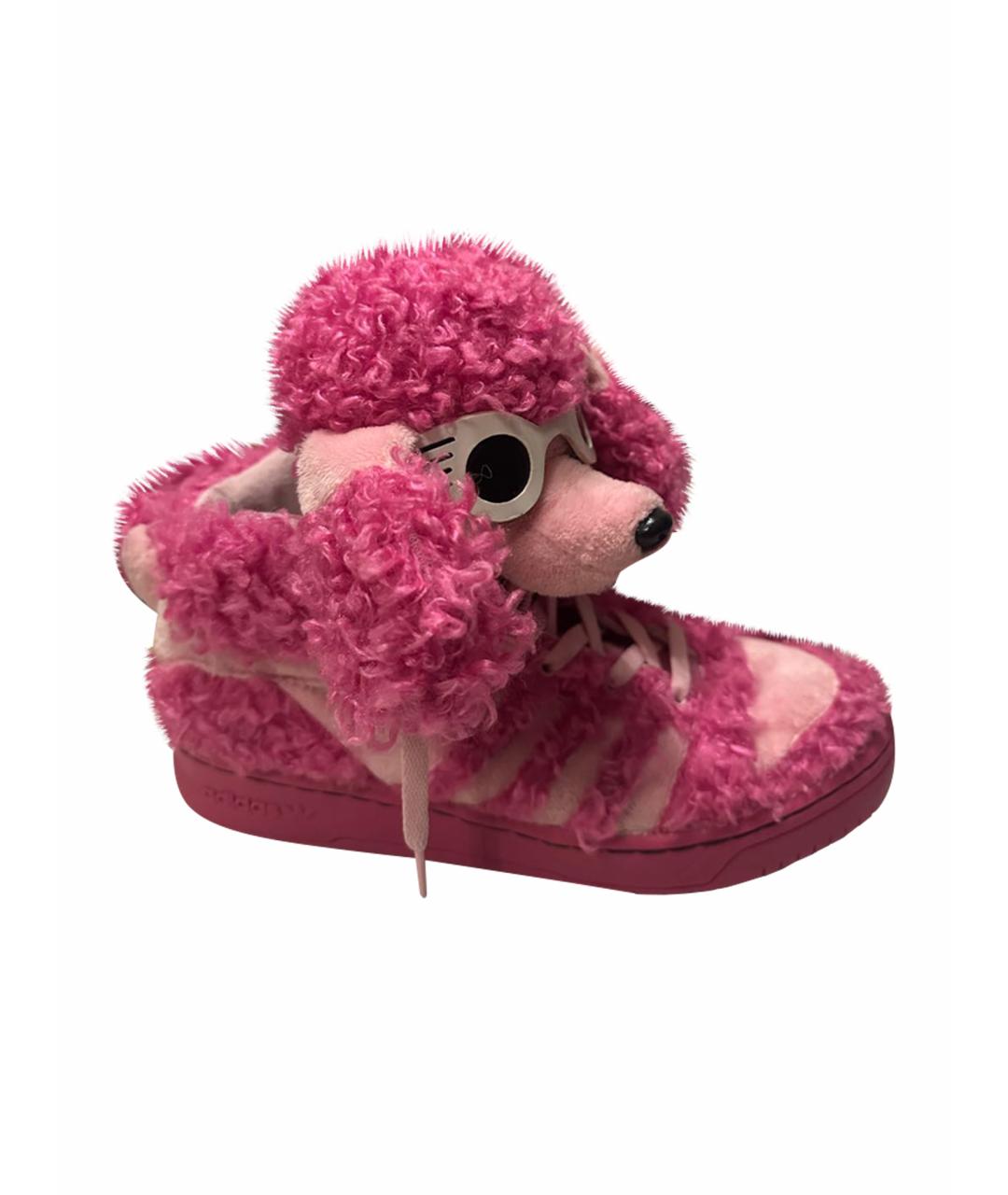ADIDAS Розовые высокие кроссовки / кеды, фото 1
