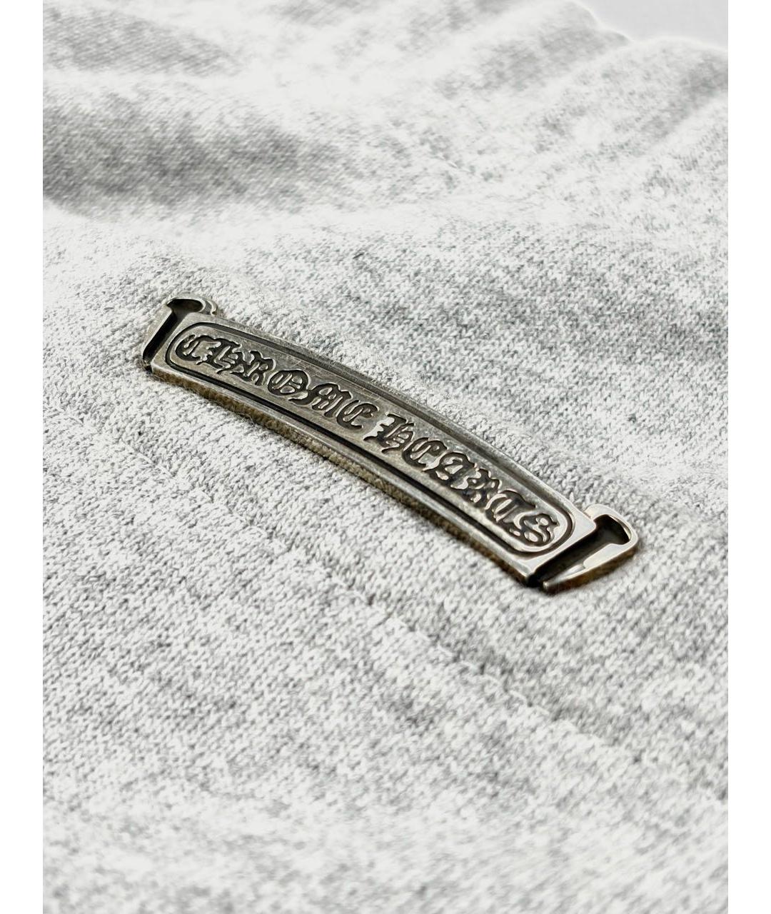 CHROME HEARTS Серый хлопковый спортивный костюм, фото 6