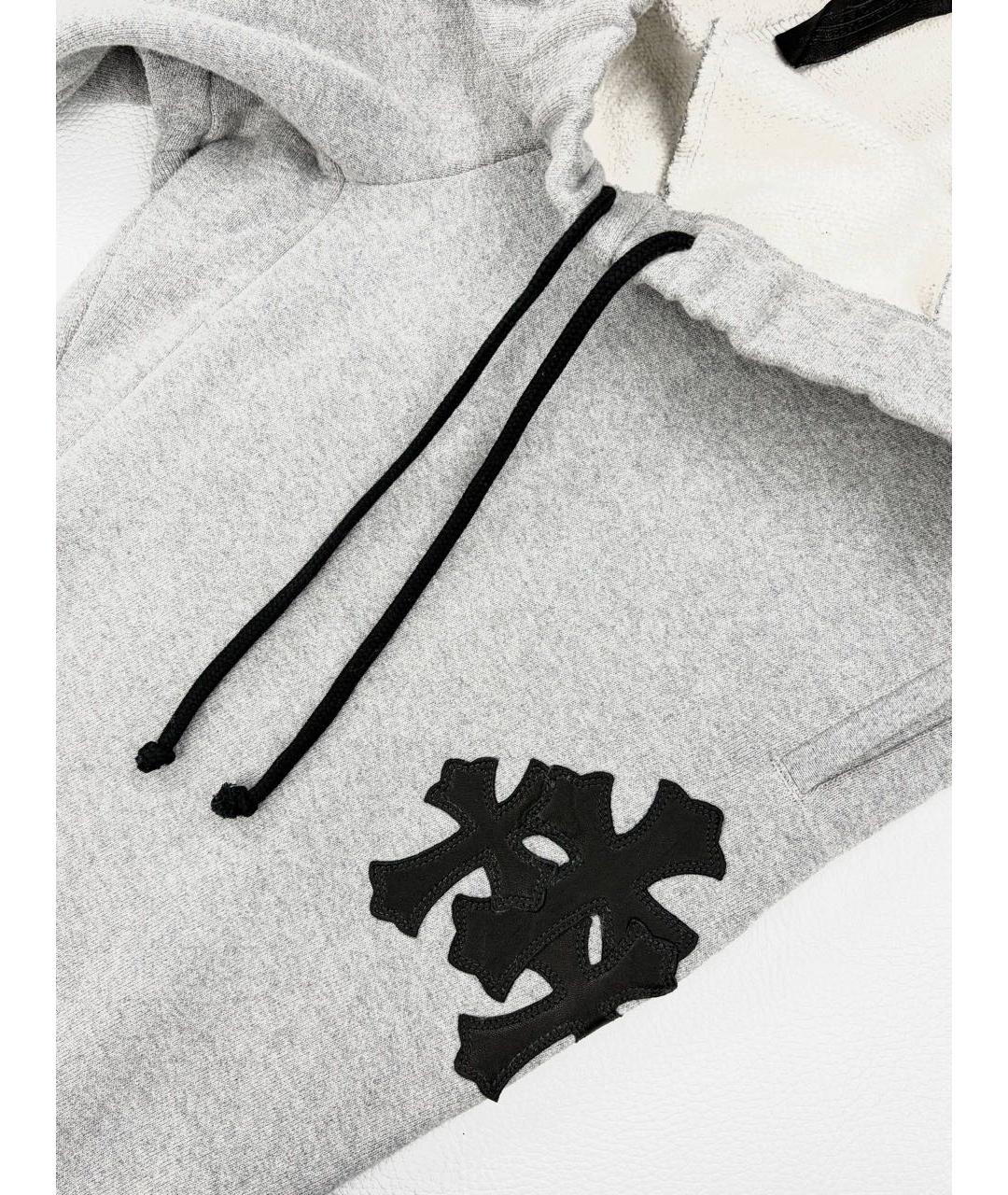 CHROME HEARTS Серый хлопковый спортивный костюм, фото 4