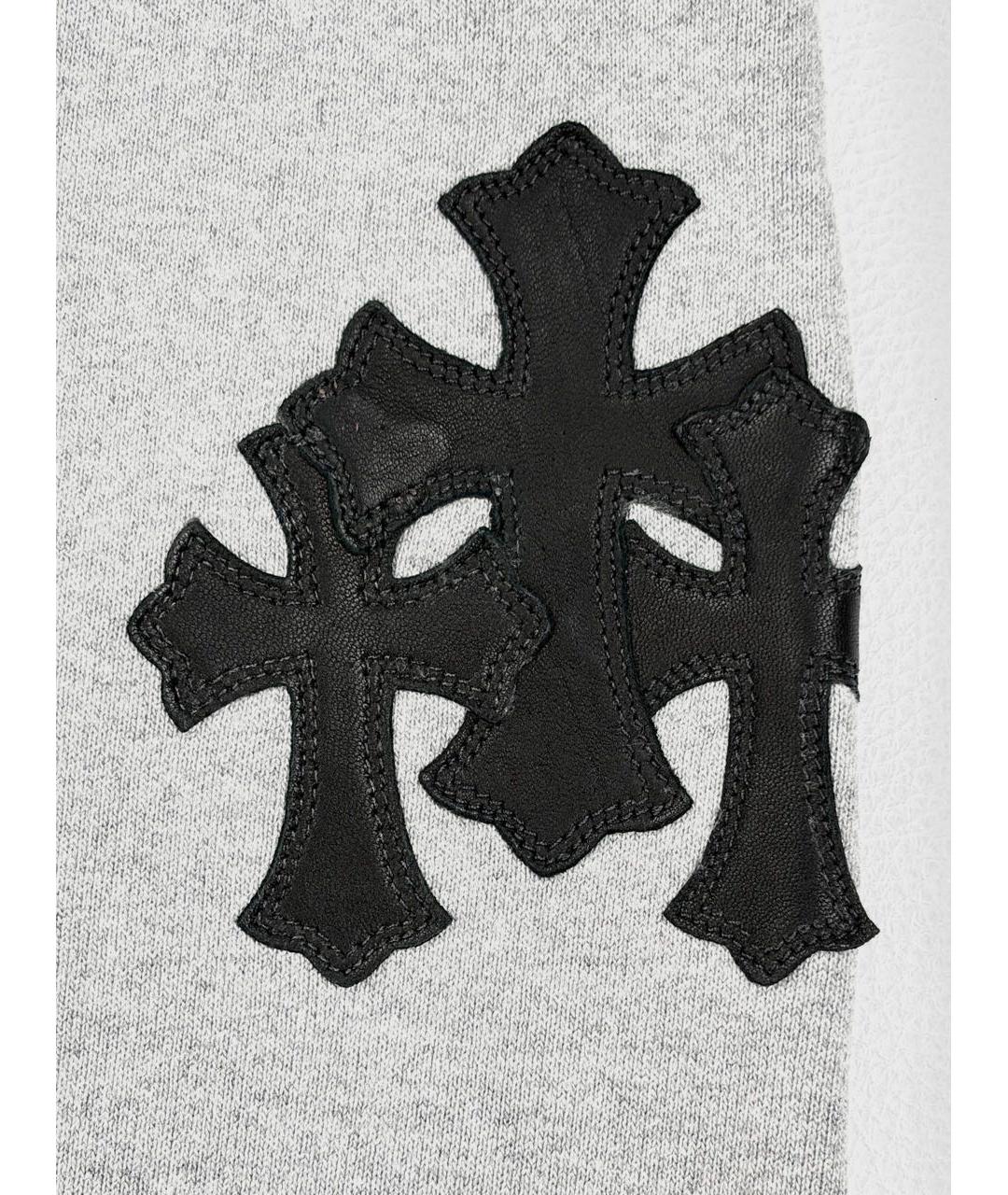 CHROME HEARTS Серый хлопковый спортивный костюм, фото 3