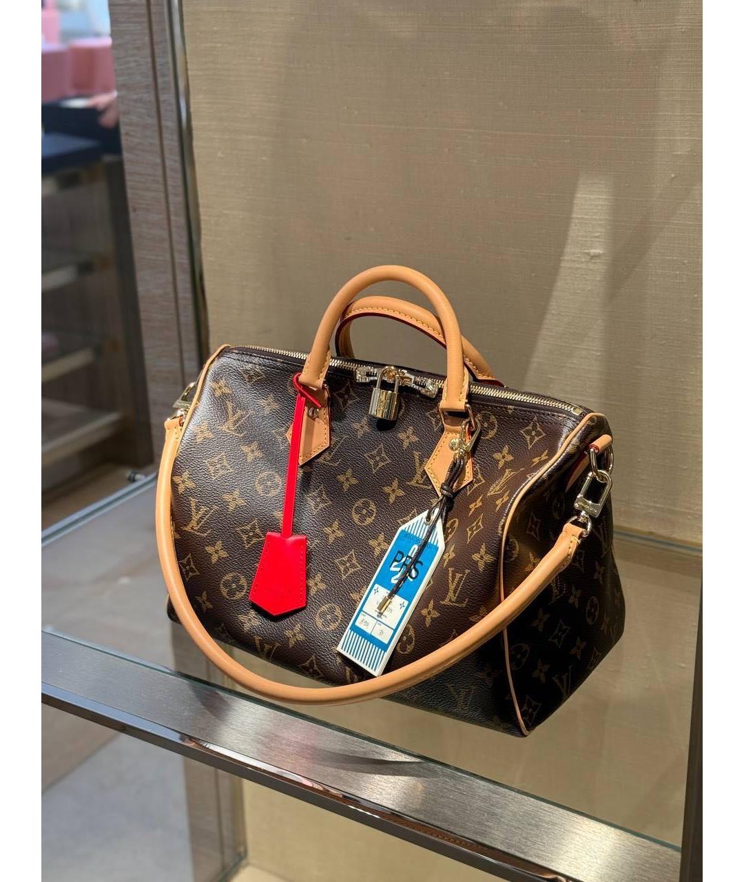 LOUIS VUITTON Коричневая сумка с короткими ручками, фото 9