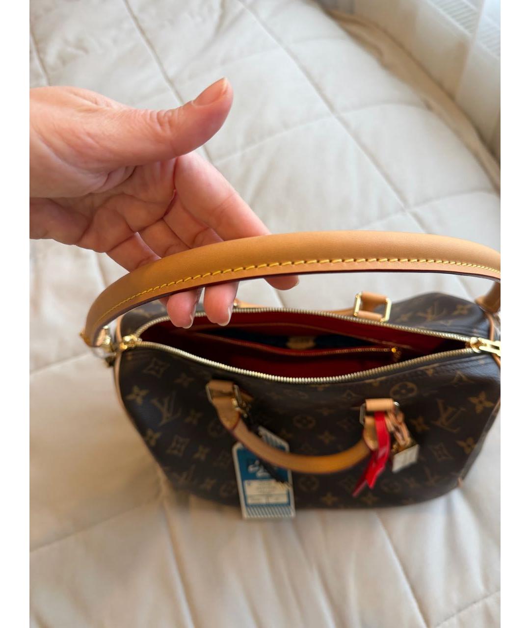 LOUIS VUITTON Коричневая сумка с короткими ручками, фото 3