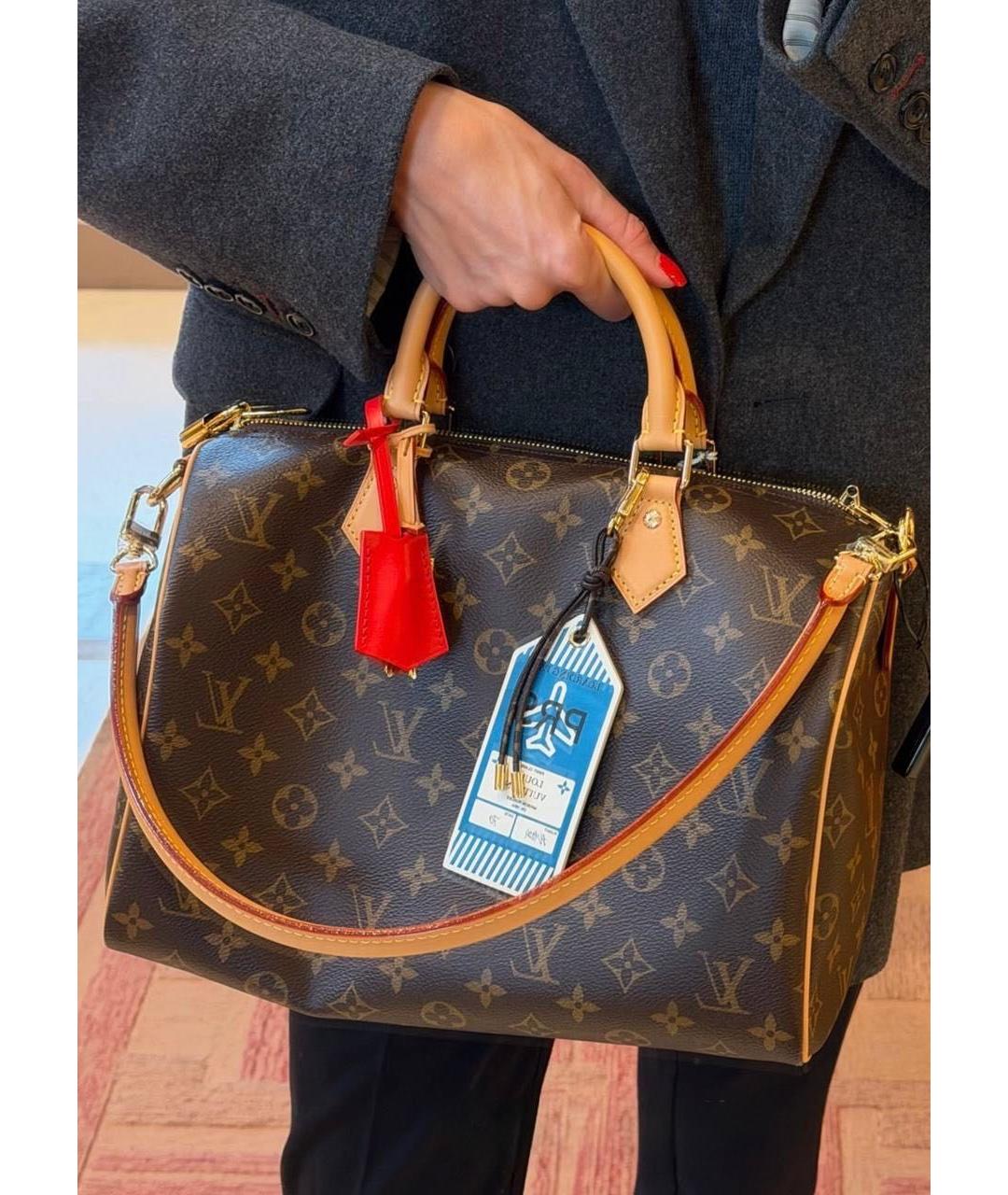 LOUIS VUITTON Коричневая сумка с короткими ручками, фото 2