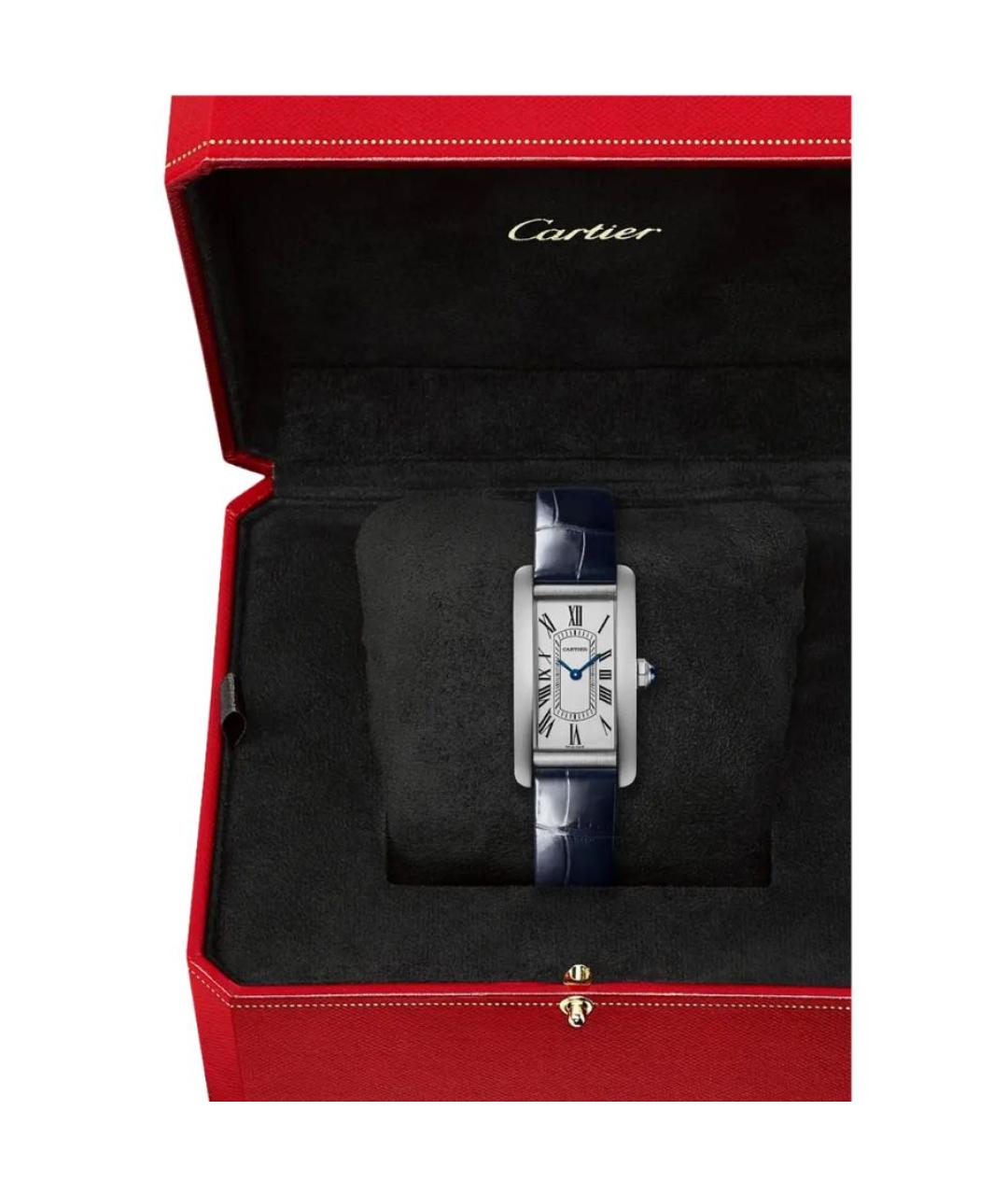 CARTIER Белые кожаные часы, фото 2