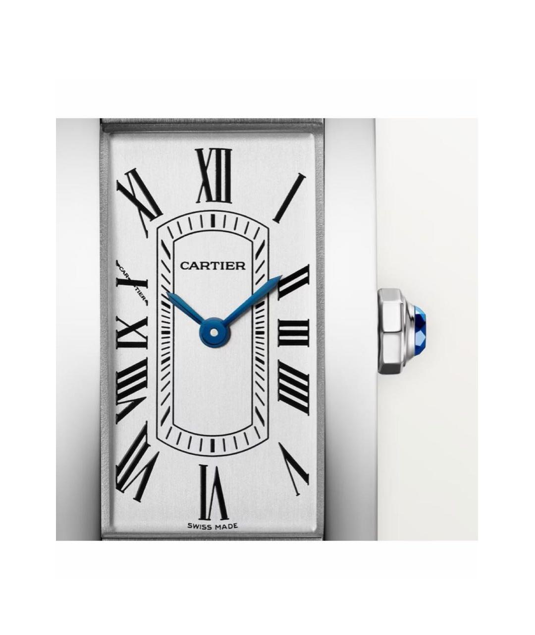 CARTIER Белые кожаные часы, фото 4