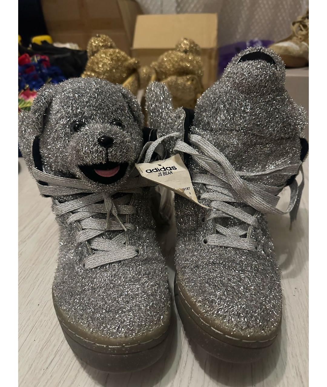 ADIDAS Серебряные высокие кроссовки / кеды, фото 2