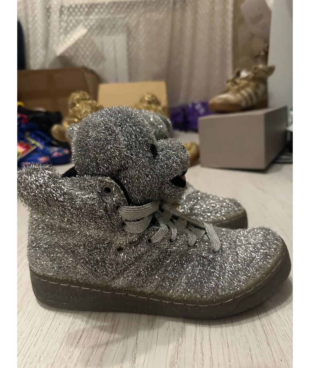 ADIDAS Серебряные высокие кроссовки / кеды, фото 5