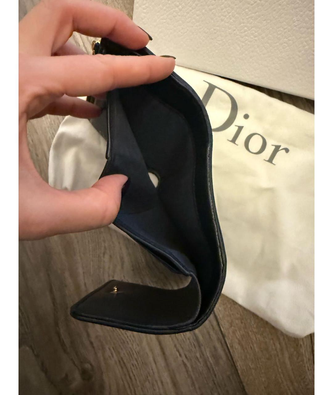 CHRISTIAN DIOR Темно-синий кошелек, фото 4