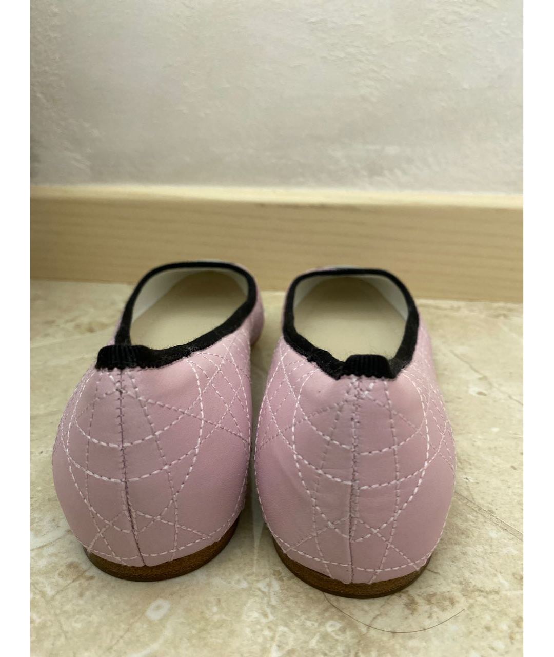 CHRISTIAN DIOR PRE-OWNED Розовые кожаные балетки, фото 4