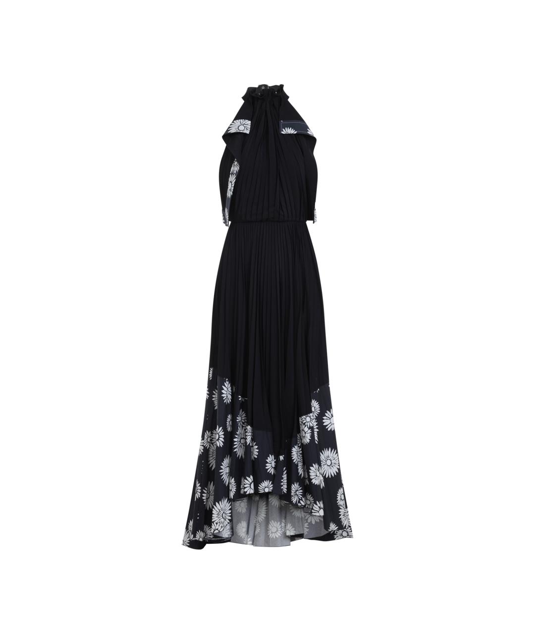 LANVIN Черное хлопковое повседневное платье, фото 1