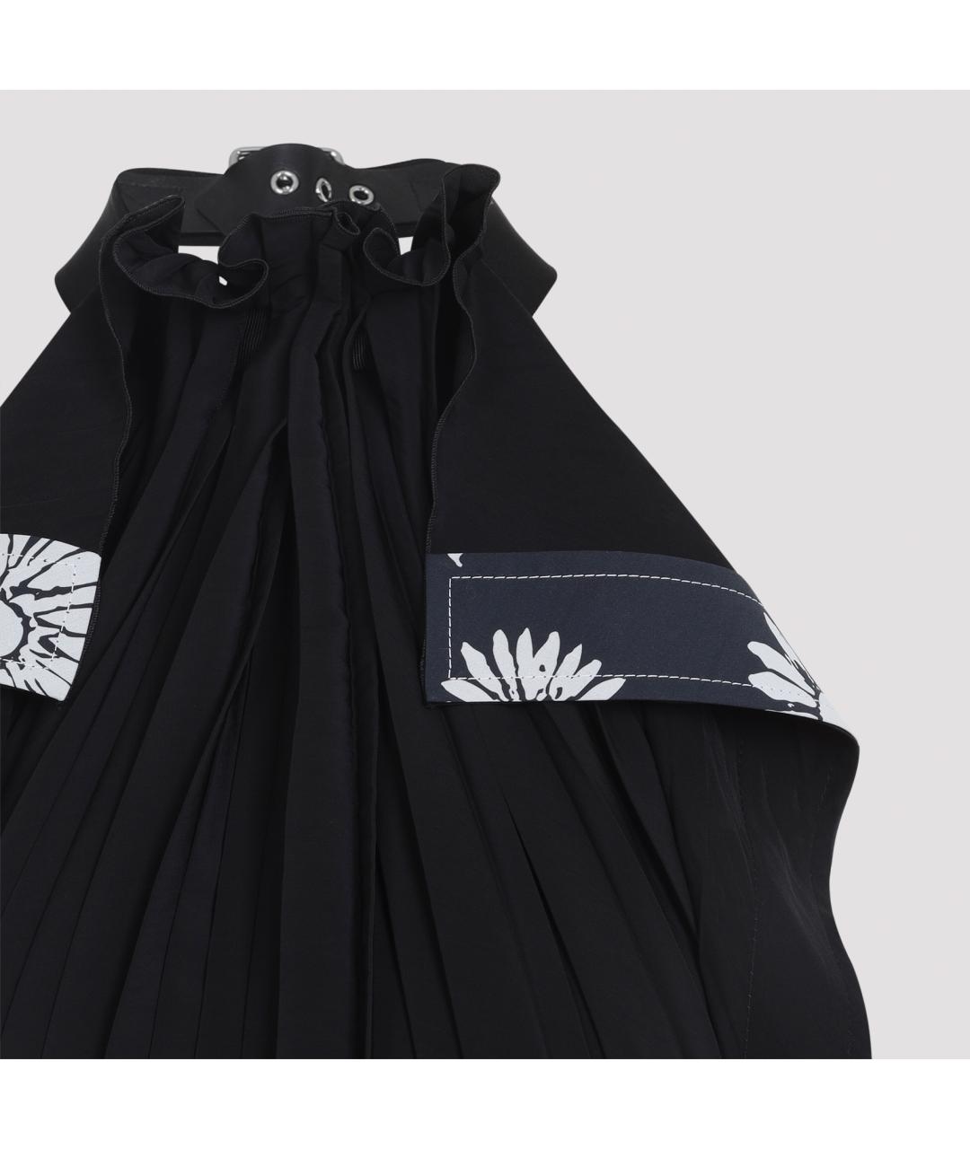 LANVIN Черное хлопковое повседневное платье, фото 5