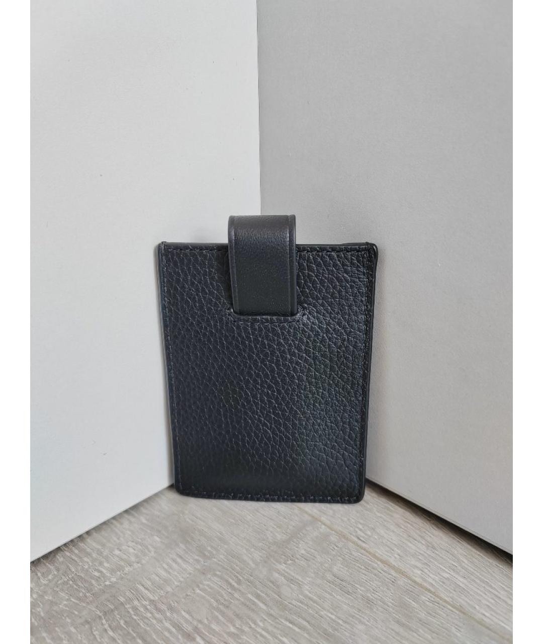 MICHAEL KORS Черный кожаный кардхолдер, фото 4