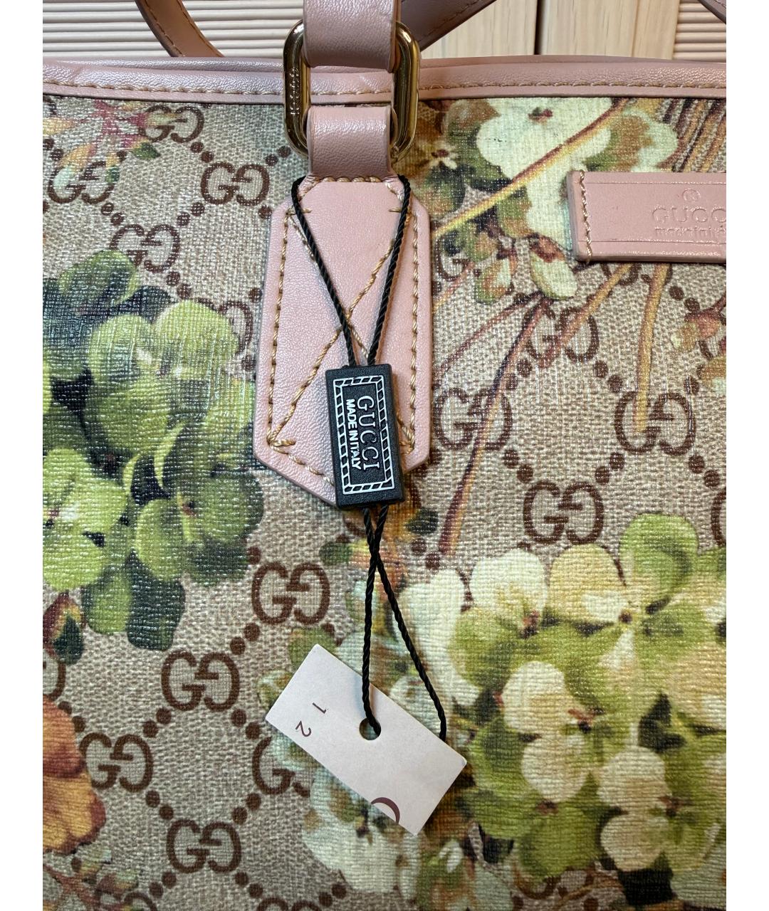 GUCCI Бежевая сумка с короткими ручками, фото 6